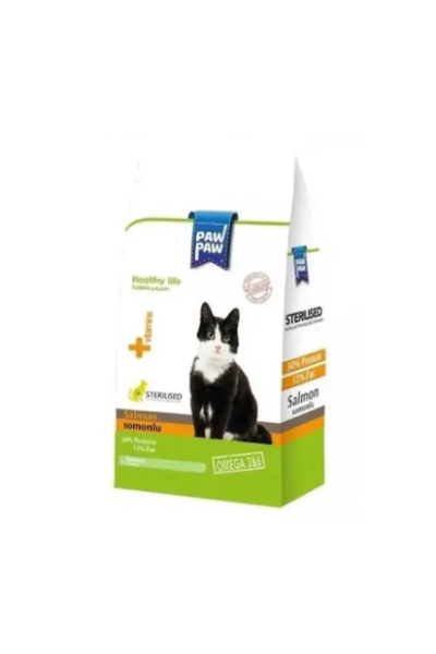 PAW PAW KISIR KEDİ MAMASI SOMON ETLİ 1 KG